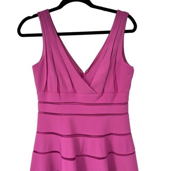 JS Collections Pink‎ Sleeveless Fit & Flare Dress - Picture 3 of 7